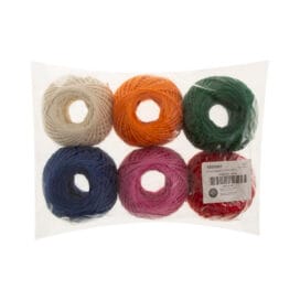 Κορδόνι γιούτα χρωματιστό Φ2mm 50 μ. σετ 6 τεμ. - Image 8