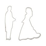 Κουπάτ μεταλλικό Αλιπράντης σετ γαμπρός & νύφη 2 τεμ. (018.24.011)