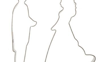 Κουπάτ μεταλλικό Αλιπράντης σετ γαμπρός & νύφη 2 τεμ. (018.24.011)