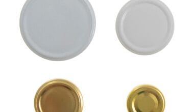 Μεταλλικά, βιδωτά καπάκια για γυάλινα βάζα 10 τεμ.