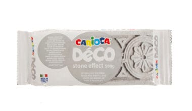 Πηλός μοντελισμού Carioca Deco γκρι με υφή πέτρας 500 γρ.
