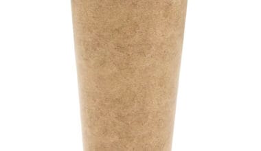 Ποτήρια χάρτινα κραφτ 16oz (480ml) με διπλό τοίχωμα 10x25 τεμ.