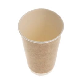 Ποτήρια χάρτινα κραφτ 16oz (480ml) με διπλό τοίχωμα 10x25 τεμ. - Image 2