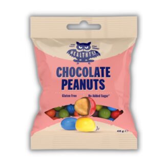 Σοκολατένια κουφετάκια γεμιστά με φυστίκι Healthy Co. Chocolate Peanuts χωρίς ζάχαρη/γλουτένη 40 γρ.