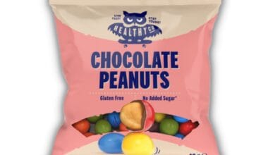 Σοκολατένια κουφετάκια γεμιστά με φυστίκι Healthy Co. Chocolate Peanuts χωρίς ζάχαρη/γλουτένη 40 γρ.