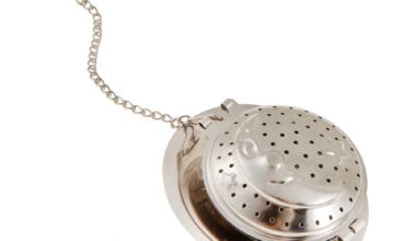 Φίλτρο τσαγιού φεγγαράκι με πιατάκι inox (ET-0138) 1 τεμ.