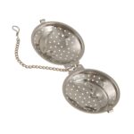 Φίλτρο τσαγιού φεγγαράκι με πιατάκι inox (ET-0138) 1 τεμ. - Image 2