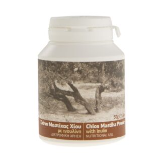 Μαστίχα Χίου σε σκόνη με ινουλίνη Ένωση Μαστιχοπαραγωγών Χίου 50 γρ.