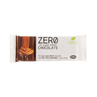 Σοκολάτα Zero No Sugar Added με στέβια γάλακτος αλμυρή καραμέλα 32 γρ.