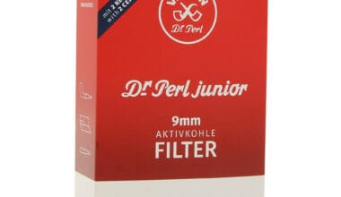 Ανταλλακτικά φίλτρα για πίπα καπνού Vauen Dr Perl Junior 9mm με ενεργό άνθρακα 100 τεμ.