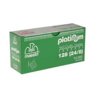 Ανταλλακτικά για συρραπτικό Maestri Platinum No. 128, κουτί με 5 πακέτα x 2.000 σύρματα
