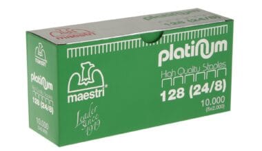 Ανταλλακτικά για συρραπτικό Maestri Platinum No. 128, κουτί με 5 πακέτα x 2.000 σύρματα