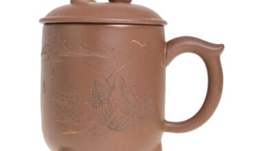 Κούπα πήλινη με καπάκι 400ml καφέ (ET-4024) 1 τεμ.