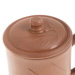 Κούπα πήλινη με καπάκι 500ml καφέ (ET-4022) 1 τεμ. - Image 4