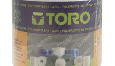 Σπάγγος νάυλον ρολό Toro 8.000D (Φ2mm) άσπρος 2 κιλά 2.200 μ.