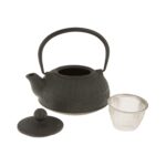 Τσαγιέρα μαντεμένια με φίλτρο 800ml μαύρη (ET-3040) 1 τεμ. - Image 2