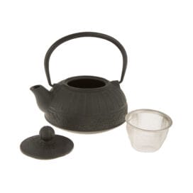 Τσαγιέρα μαντεμένια με φίλτρο 800ml μαύρη (ET-3040) 1 τεμ. - Image 2