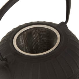 Τσαγιέρα μαντεμένια με φίλτρο 800ml μαύρη (ET-3040) 1 τεμ. - Image 5