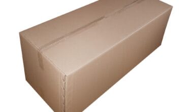 Χαρτοκιβώτιο καφέ (κραφτ) 5φ για Χριστουγεννιάτικο δέντρο 115x40x45 εκ. 1 τεμ.