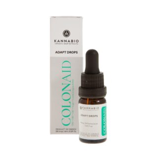 Έλαιο CBD 5%, CBG 10% & CBC 2,5% Kannabio Adapt Drops Colon Aid ΒΙΟ 10ml