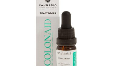 Έλαιο CBD 5%, CBG 10% & CBC 2,5% Kannabio Adapt Drops Colon Aid ΒΙΟ 10ml