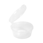 Μπολάκι πολυπροπυλενίου (PP) για σως με ενσωματωμένο καπάκι 60ml (2oz) - Image 2