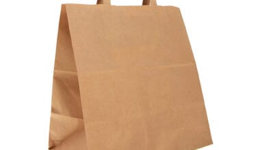 Τσάντες χάρτινες κραφτ με φαρδύ πάτο 25 τεμ.