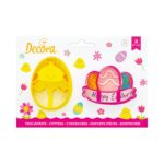 Κουπάτ πλαστικό Decora Πασχαλινά αβγά σετ 2 τεμ. (018.28.201)