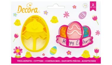 Κουπάτ πλαστικό Decora Πασχαλινά αβγά σετ 2 τεμ. (018.28.201)