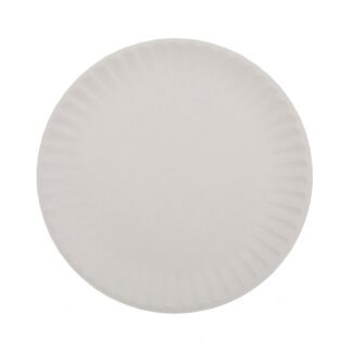 Πιάτα χάρτινα μίας χρήσης στρογγυλά, λευκά, Φ20 εκ. (μεσαία) 15 τεμ.