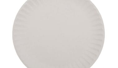 Πιάτα χάρτινα μίας χρήσης στρογγυλά, λευκά, Φ20 εκ. (μεσαία) 15 τεμ.