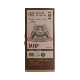 Σοκολάτα Criollo 100% χωρίς ζάχαρη Kakau Worship ΒΙΟ 75 γρ. (χωρίς γλουτένη)