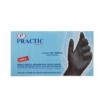 Γάντια μίας χρήσης νιτριλίου μαύρα Practic Super Plus μη αποστειρωμένα, μη πουδραρισμένα κουτί 100 τεμ. - Image 4
