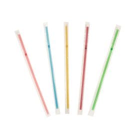 Καλαμάκια πλαστικά, επαναχρησιμοποιήσιμα χρωματιστά σπαστά (χυμού) X-TREME 100 τεμ.