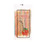 Καλαμάκια πλαστικά, επαναχρησιμοποιήσιμα χρωματιστά σπαστά (χυμού) X-TREME 100 τεμ. - Image 2