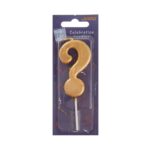 Κεριά γενεθλίων αριθμοί χρυσοί Αλιπράντης 1 τεμ. - Image 13