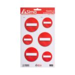 Πινακίδες "Απαγορεύεται η είσοδος" i-Sima αυτοκόλλητες pvc 6 τεμ. (ΑΣΜ3688)