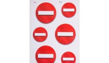 Πινακίδες "Απαγορεύεται η είσοδος" i-Sima αυτοκόλλητες pvc 6 τεμ. (ΑΣΜ3688)