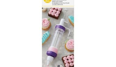 Σετ κορνέ-σύριγγα πλαστική 28 εκ. με 5 μύτες Wilton (020.90.002)