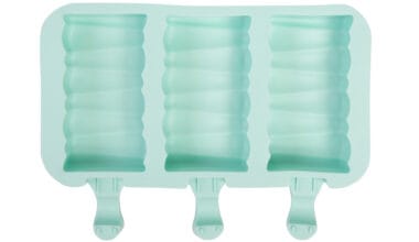 Φόρμα σιλικόνης για παγωτό ξυλάκι κυματιστό 3 θέσεων (65034)