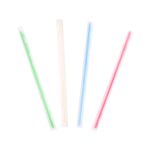Καλαμάκια πλαστικά, επαναχρησιμοποιήσιμα χρωματιστά ίσια (γρανίτας) 1.000 τεμ.