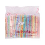 Καλαμάκια πλαστικά, επαναχρησιμοποιήσιμα χρωματιστά σπαστά (γρανίτας) 1.000 τεμ. - Image 3