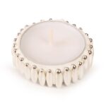 Χειροποίητο διακοσμητικό ρεσώ για δίσκους μνημοσύνου με ασημοκούφετο κριθαράκι 1 τεμ.