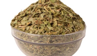 Φραγκοστάφυλλο φύλλα τριμμένα