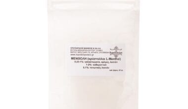 Μενθόλη (κρύσταλλοι L-Menthol) 20 γρ.