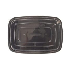 Δοχεία φαγητού πλαστικά μικροκυμάτων με καπάκι 1.250ml - Image 5