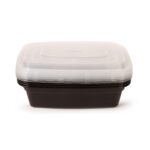 Δοχεία φαγητού πλαστικά μικροκυμάτων με καπάκι 1.250ml - Image 7