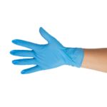 Γάντια μίας χρήσης νιτριλίου μπλε Practic μη αποστειρωμένα χωρίς πούδρα κουτί 100 τεμ. - Image 2