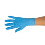 Γάντια μίας χρήσης νιτριλίου μπλε Practic μη αποστειρωμένα χωρίς πούδρα κουτί 100 τεμ. - Image 3