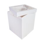 Κουτί τούρτας χάρτινο τετράγωνο λευκό με παράθυρο 1 τεμ. - Image 14